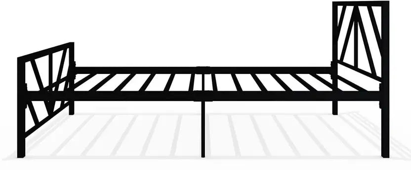 Columba Wrought Iron Metal Single Bed  (Finish Color - Black, Delivery Condition - DIY(Do-It-Yourself))