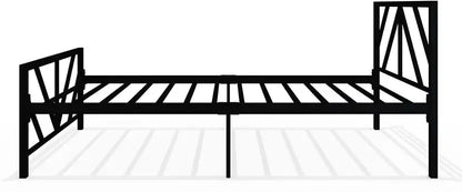 Columba Wrought Iron Metal Single Bed  (Finish Color - Black, Delivery Condition - DIY(Do-It-Yourself))